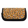 Pen Case Organized Storage Zipper Closure 300D Polyester with Two Compartments for Pens Ruler Scissors Earphones for Boys Girls