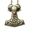 Thor's Hammer Necklace Valknut Compass Aries 126