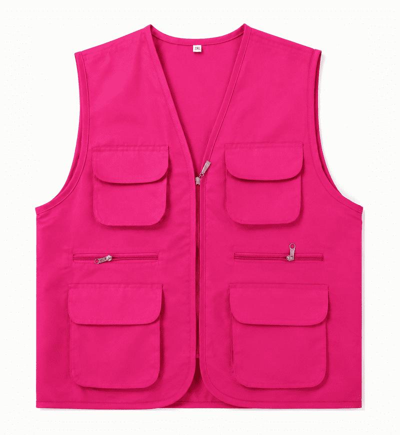 Custom Logo Multi-Pocket Volunteer Vest for Community and Photography Events