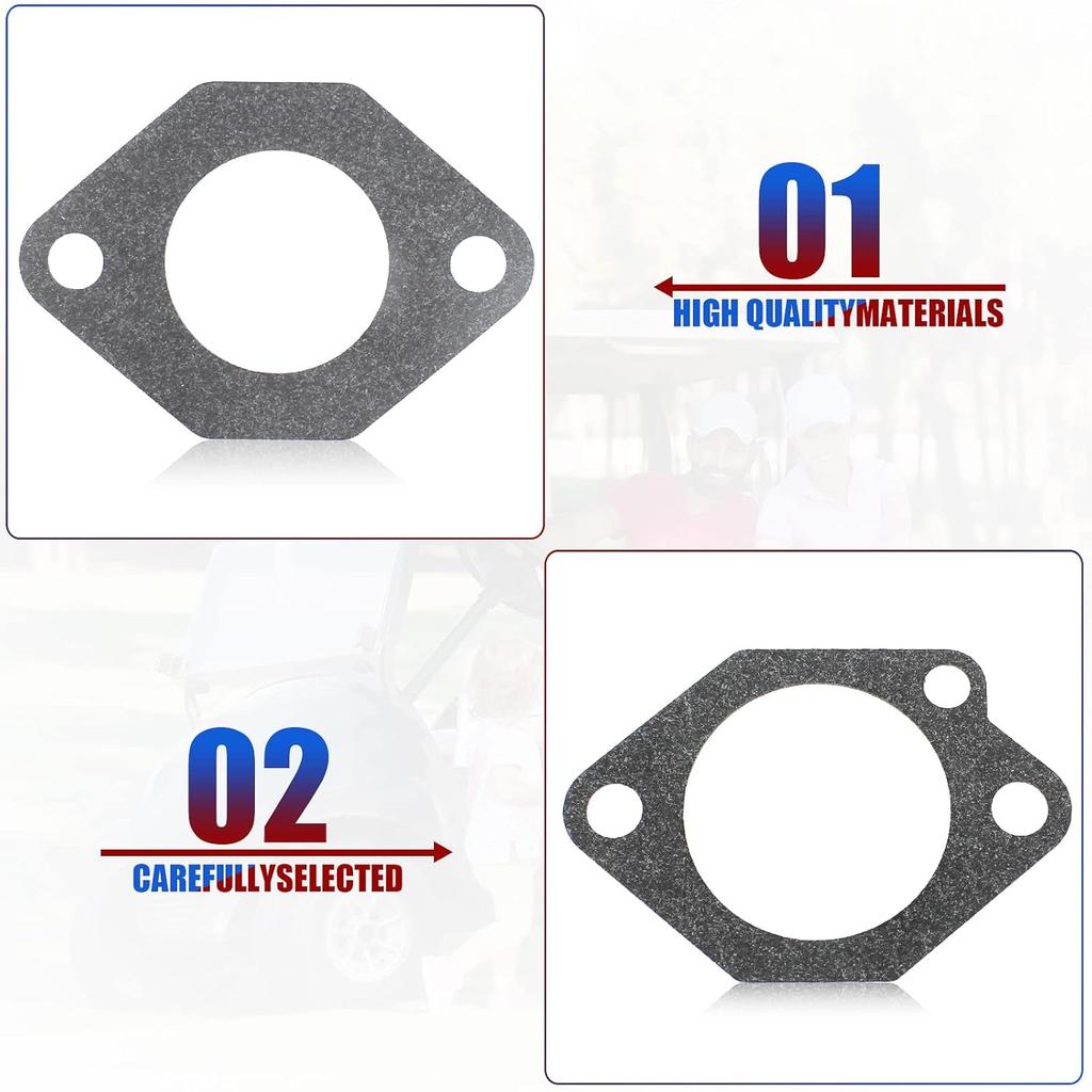 Carburetor Gasket Compatible with Kawasaki FE290 FE350 Engine Golf Cart Gas Club Car Carb DS & Precedent Turf Carryall Pack of 6