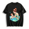 Warm Parent-child Swimming Printed Adult Top Pure Cotton T-shirt