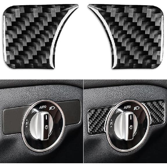 NVCNX Carbon Fiber Compatible with Mercedes-Benz C-Class W204 C250 C300 C350 C63 AMG 2008 2009 2010 2011 2012 2013 2014 Sedan Accessories Door Panel