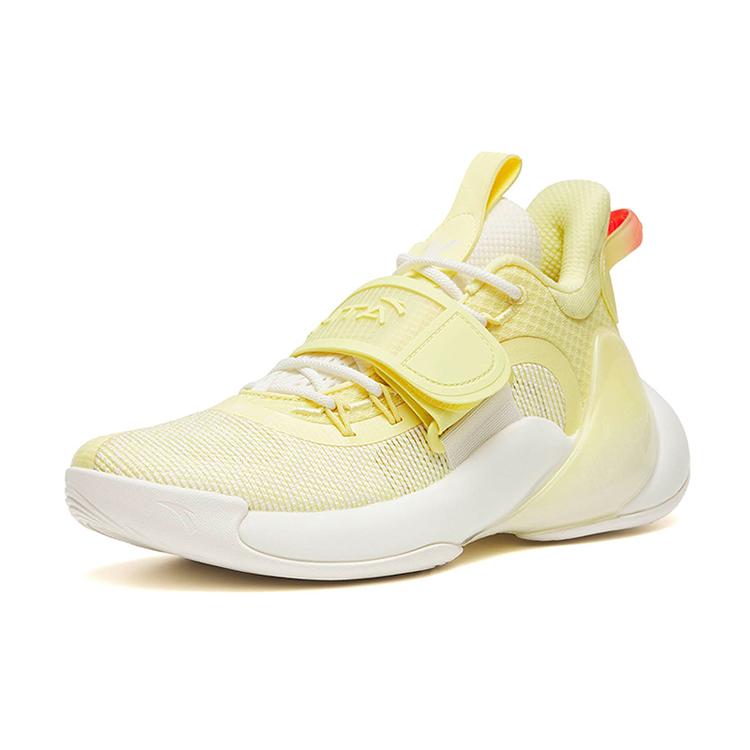 Anta Water Flower 3 Lemon Low top Performance Basketball Shoes Men's Light Yellow 112221623-3