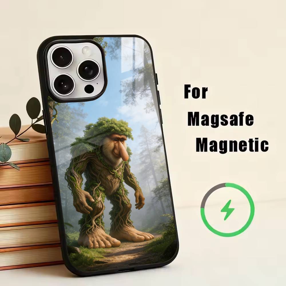Tung Sahur Tralalero Tralala -lala Phone Case For iPhone17,16,15,14,13,12,11 Plus,Pro Magnetic with Magsafe Wireless Charging