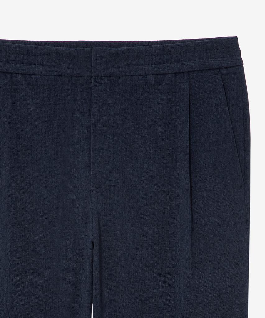 MINDBRIDGE [All Day Cool] Relaxed Fit One-Pleat Linen-Like Elastic Waist Pants