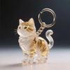 Animal Shaped Cat Hair Acrylic Keychain Transparent Dog Fur Storage Pendant  DIY Pendant