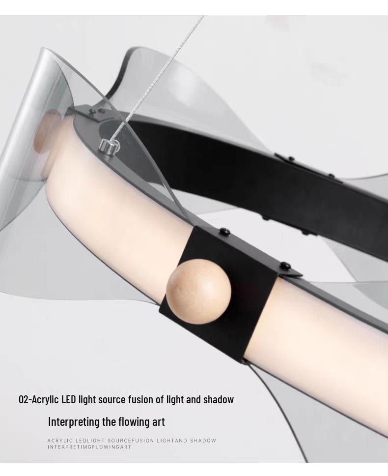 Nordic Minimalist Glass Ring Pendant Light for Living Rooms, Bedrooms, Studies, Showrooms, and Restaurants.