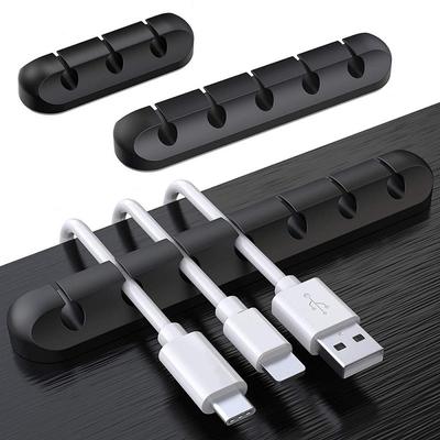 Lepicí silikonový navíječ kabelů Stolní drátěný kabel Držák na sluchátka Stolní kancelářské potřeby