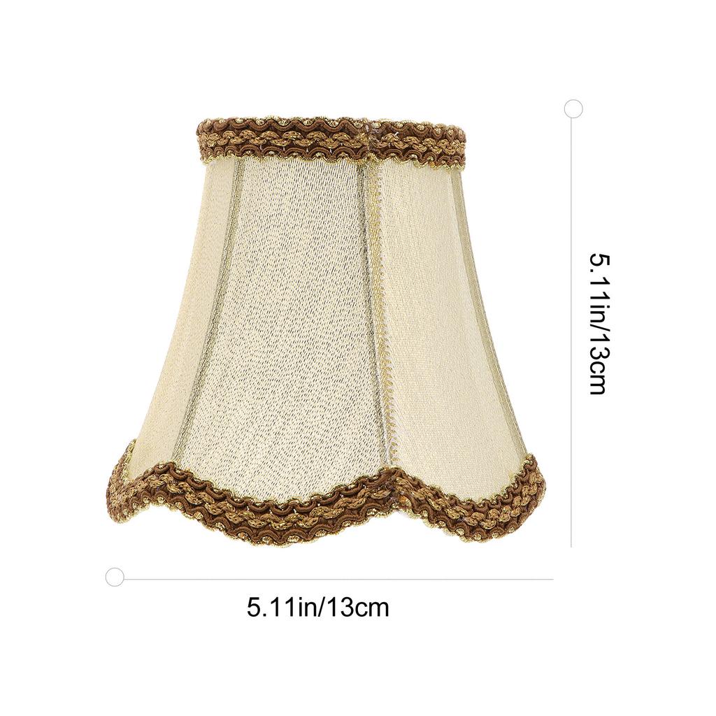 1Pcs Lamp Shade Chandelier Cloth Fabric Table Lamp Shade Apricot Vintage Look Warm Light Decor Cloth Chandelier Cover