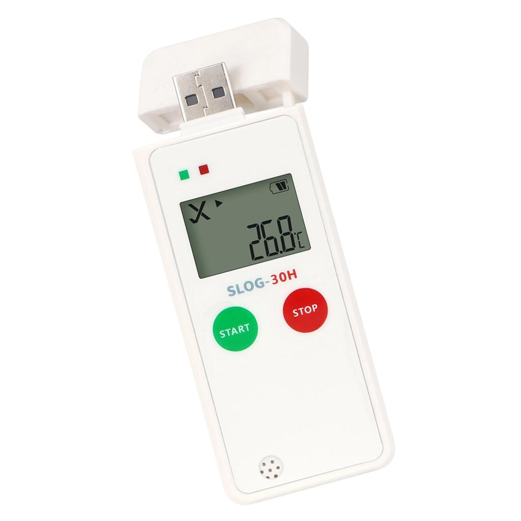 Wireless Temperature Humidity Recorders Small Design Humidity Temperature Meter Easy To Use for Transport Facilities