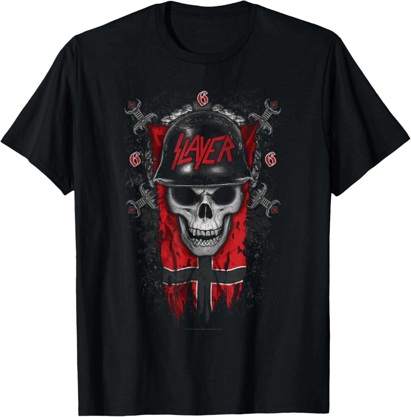 Banner Skull T-Shirt Mens Womens Tees Top S
