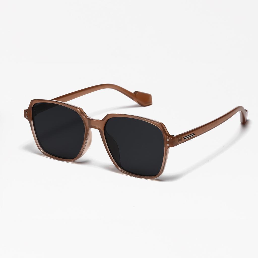 Square Glasses Large Frame Face Covering Versatile Sunglasses Women'S Casual Green Sunglasses Men