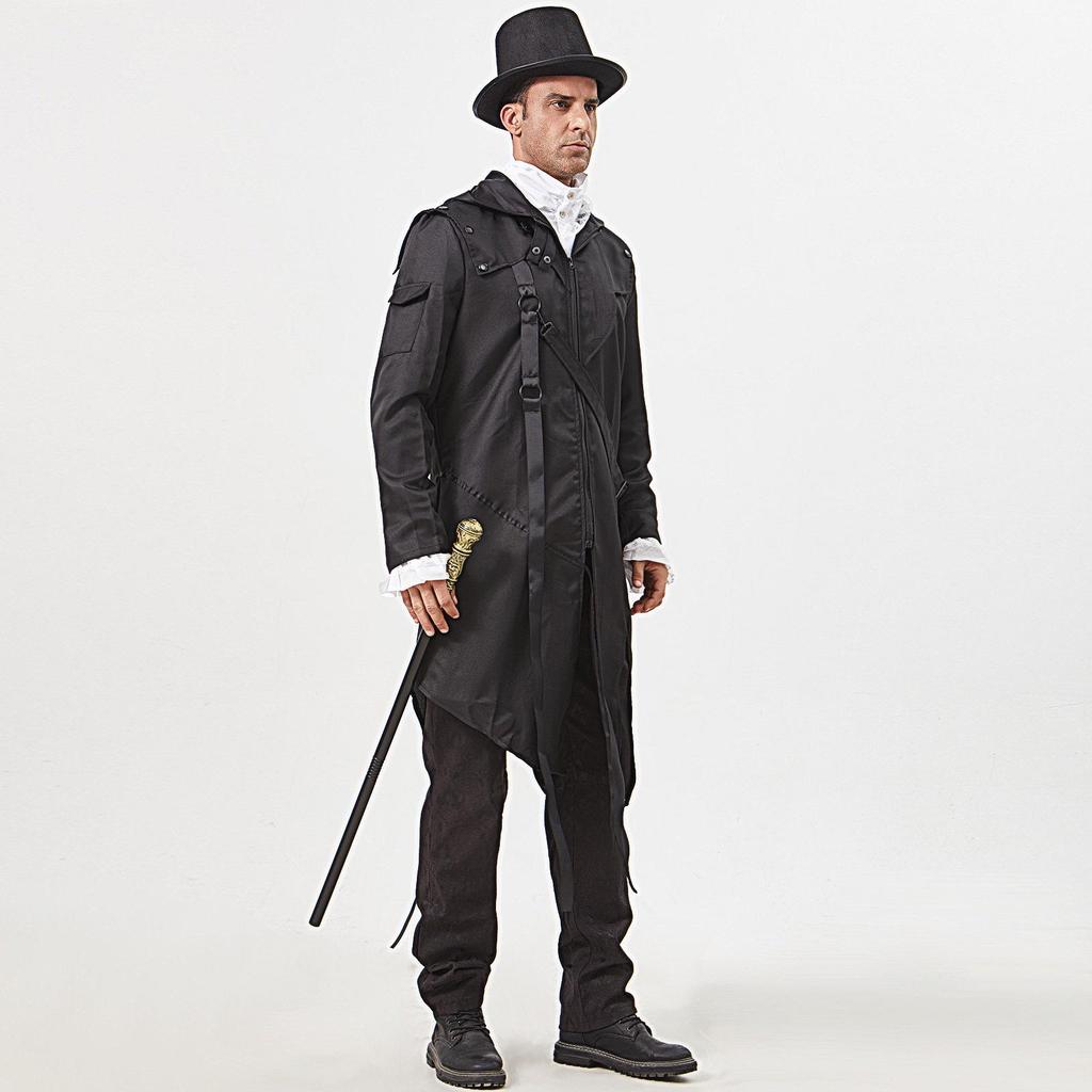 Manteau Costume Gothique Automne/Hiver Halloween 2024 pour Homme