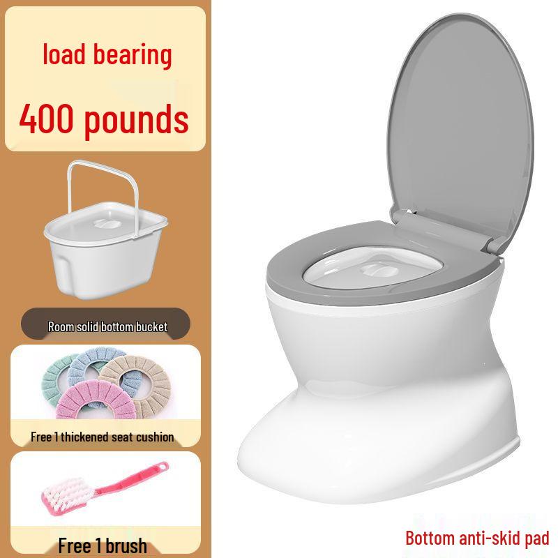 Portable Anti-Odor Toilet Seat for Elderly and Adults