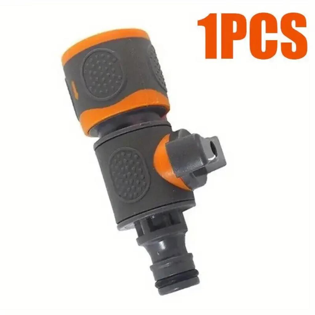 Quick Connect Garden Hose Adapter with Shut-Off Valve - Fit for 1/2", 3/8", 1/4", & 3/4" Hoses Ideal for Lawns Gardens Car Wash