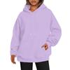 Solid Minimalist Women's Hoodie, Long Sleeve with Pocket Casual Daily Wear Women Hoodies Autumn