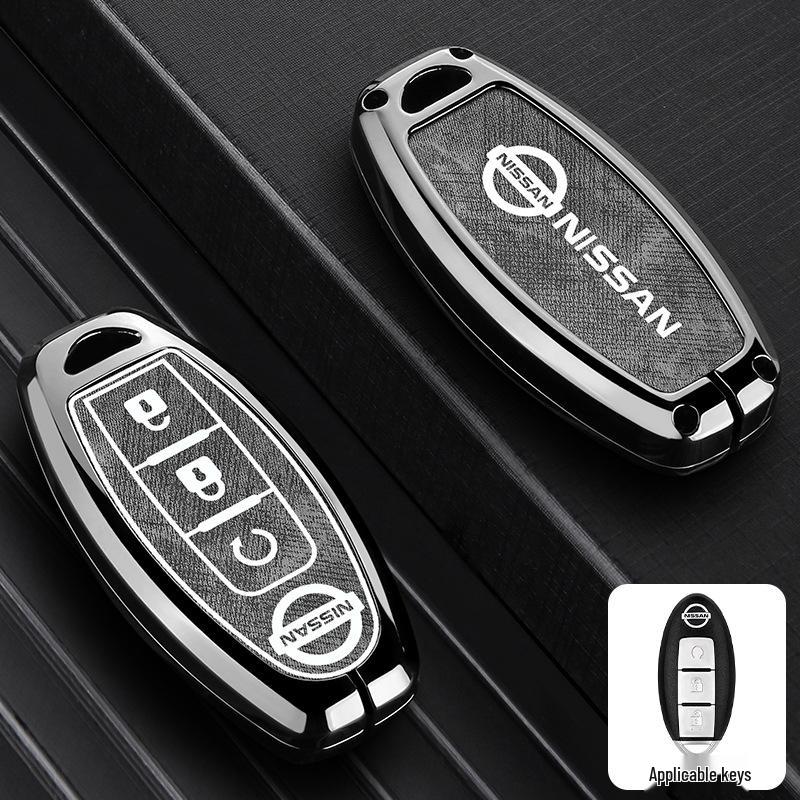Nissan Key Case: Metal Cover for Sylphy, Terra, Tiida, Qashqai, Murano, Kicks