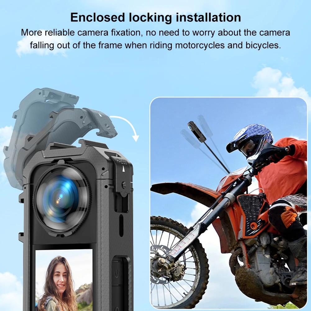 PC Protective Frame For Insta360 X5 Shockproof Protective Rabbit Cage Expansion Case For Insta 360 X5 Camera Accessories