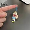 Football Player Backpack Charm Cartoon Keychain Pendant, Big Mouth Man Charm, Bag Hanging Decorative Accessory, Lover Gift Decor
