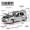 1: 24 Mitsubishi EVO9 Street Car Alloy Car Model Die Casting Metal Toy Car Model Simulation Sound and Light Children's Gift