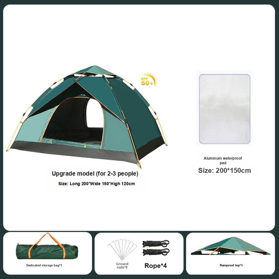 Automatic Folding Tent Outdoor Camping Family Shelter Sunscreen Waterproof Hiking Gear