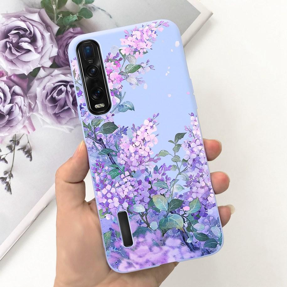 For OPPO Find X2 Pro Case Find X2 X 2 Pro CPH2025 Fashion Flower Silicone Cover Phone Cases For OPPO Find X2 Lite Neo X2Neo Capa