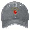 Viva Cristo Rey Sacred Heart Baseball Cap Adjustable Vintage Casual Polyester Hat for Adults
