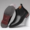 Fashion New Arrival Male Chelsea Boots Casual Slip On Business Boots Fashion Cowboy Men's Ankle Boots High Top Leisure Walking Footwear
