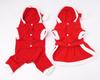 Cozy And Stylish Christmas Pet Dog Dress Warm Dog Hoodie Sweaters Coat With Red Skirt