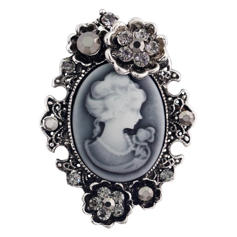 Vintage Crystal Rhinestone Beauty Brooch - European & American Style Jewelry Accessory