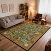 Vintage Classic Flowers Fluffy Living Room Carpet Decoration Bedside Easy Clean Soft Rug Large Area Non-slip Luxury Floor Mats