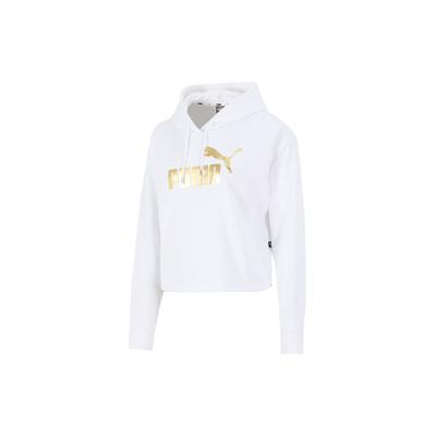 Sportowy Casual Oddychający Fitness Krótka Bluza z Kapturem Damskie Topy Biały 532681-02