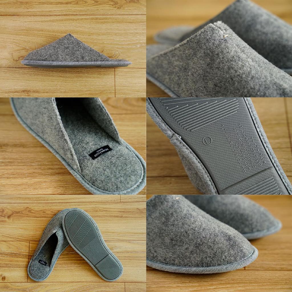 Frontier easyWASH Washable Size for Men and FR0302 Room's Slippers, Gray, L, Women, Washable,