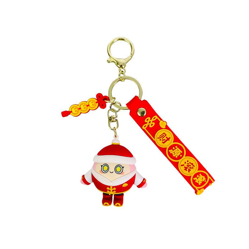 Festive Dragon Cartoon Keychain Pvc New Year Gift For Graduations And Parties