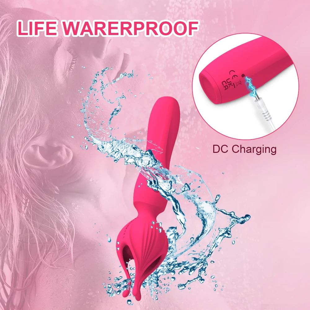 Kouzelná hůlka Lotus AV Vibrátor pro ženy Stimulátor bradavek a klitorisu Masážní přístroj Masturbátor Zboží pro dospělé Erotické sexuální hračky pro ženy