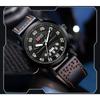 Original Fashion Watch For Man Leather Date Week Quartz Men Watch Waterproof Luminous Business Men's Watches