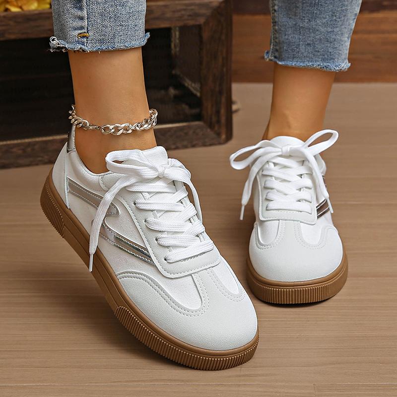 Fashion Fashion Mix Color Platform Sneakers Women Spring Autumn New Lace-Up Plus Size Flats Woman Comfortable Non Slip Sport Shoes Mujer