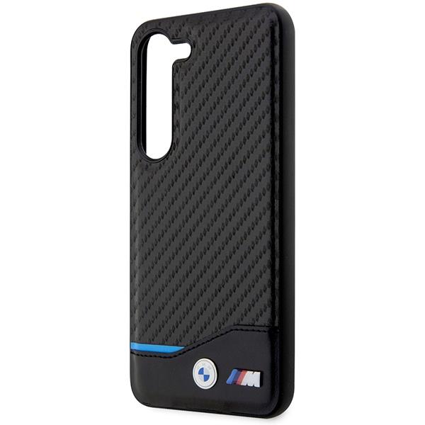 Etui Do Samsung Galaxy S23 Plus BMW Skórzane Carbon Czarne