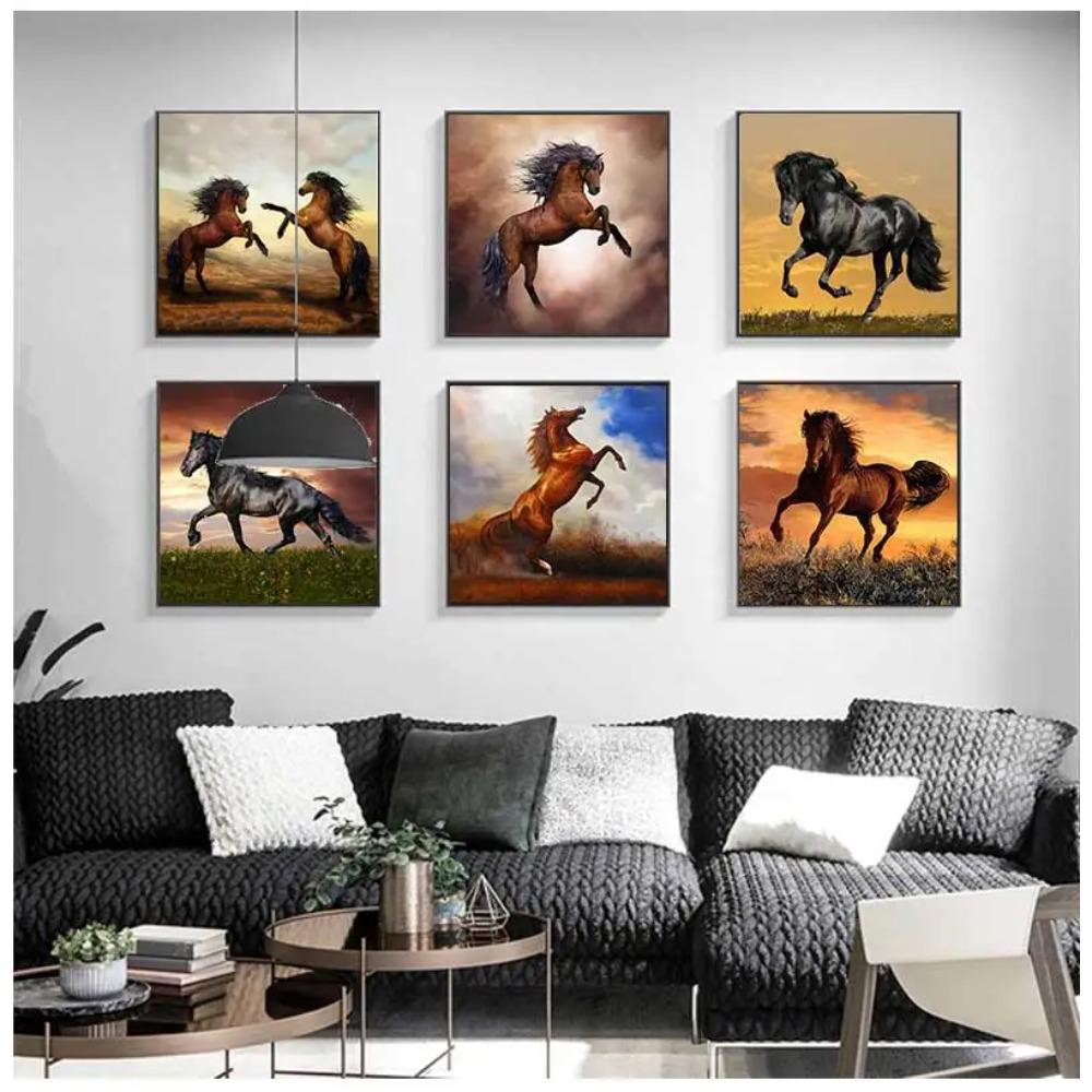 Art Picture Nordic Home Decor Canvas Painting Modern Cuadros Decoracion Beautiful Horse Wall Pictures Poster Cute
