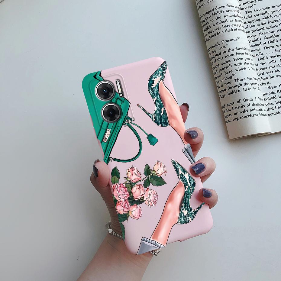 Case For Xiaomi Redmi 10 5G Case Silicone Soft Cute Pretty Girls Cover Funda For Xiaomi Redmi 10 5G 22041219G 22041219NY Bumper