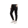 Li Ning Training Series Solid Color Fleece Cuffed Knitted Sports Pants Women Pants Black AKLRF64-1