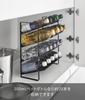 Yamazaki Tower Under-Sink Wide Bottle Storage, 4 Tiers, Black, W38 x D20.3 x H40cm, Large Capacity, Bottle Rack, Product Number: 1339