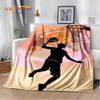 Basketball Art Cartoon Soft Plush Blanket,Flannel Blanket Throw Blanket for Living Room Bedroom Bed Sofa Picnic Cover Bettdecke