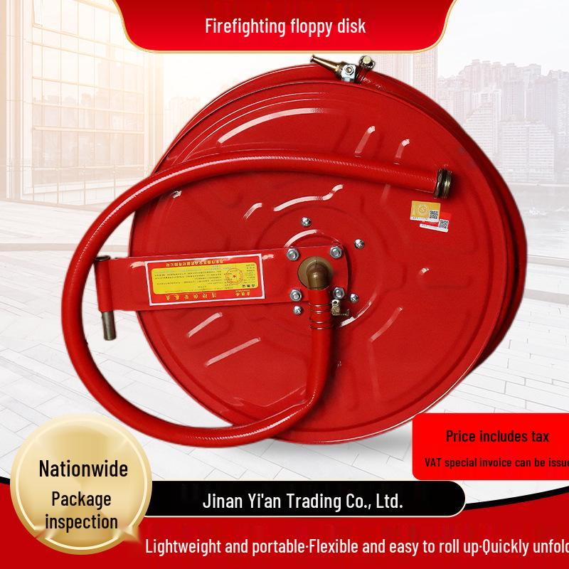 High-Pressure Explosion-Proof Fire Hose Reel & Indoor Hydrant Accessory 43x43x14cm-25m Standard