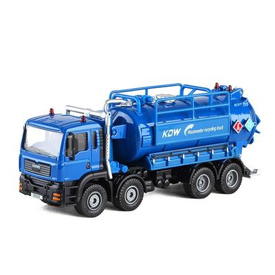 Kit modello di auto in scala 1/50, camion modello di veicolo di ingegneria in lega raccoglie il serbatoio dell'acqua