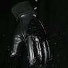 Waterproof Winter Gloves for Motorcycle 2 Finger Flip Windproof Women Men Gloves Velvet Warm Protection Pu Leather Sport Gloves