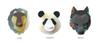 Cement Produce Design Sabae Animal Pins ANIMALE Wolf X X Animale 1.9 2.5 1.9cm SB-0703