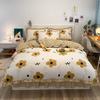 Korean Style Bed Skirt Four-piece Set Pure Cotton Edge Bed Sheet Thickened Plant Cashmere Brushed Skin-friendly Bedding
