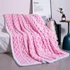 Extra Thick Soft Fleece Blanket With Jacquard Winter Office Nap Cozy Throw Bedding In Nordic Style