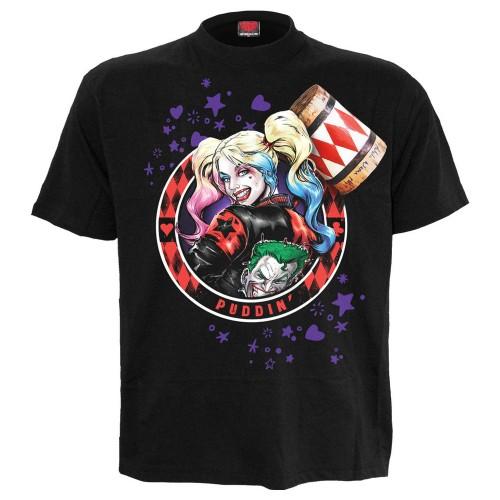 Batman Unisex Adult Puddin Harley Quinn T-Shirt